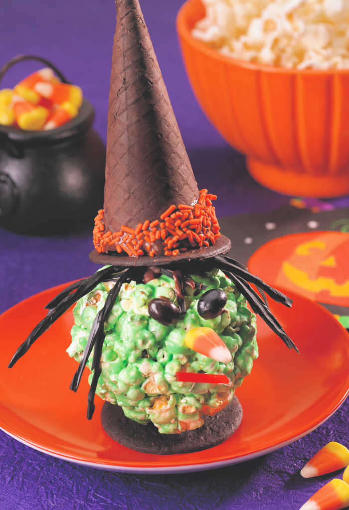 Witch Popcorn Balls for Halloween by Mommy Evolution